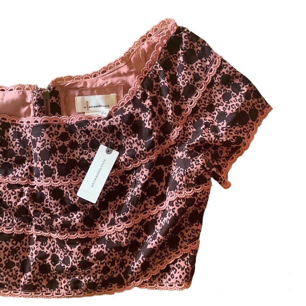 NWT Anthropologie midriff top sizes 10 & 6 cropped shirt belly short blouse new